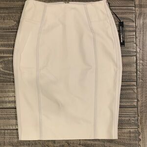 White House Black Market Elegant Feather Colored Pencil Skirt